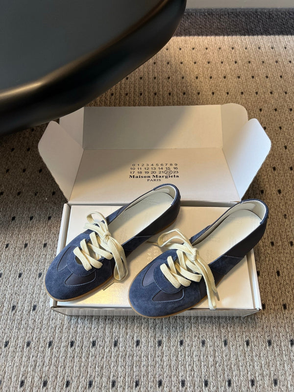 MM Replica Sneakers Blue Suede 803726