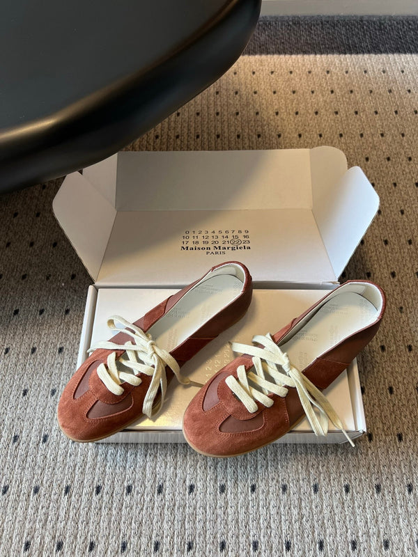MM Replica Sneakers Brown Suede 803727