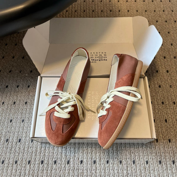 MM Replica Sneakers Brown Suede 803727
