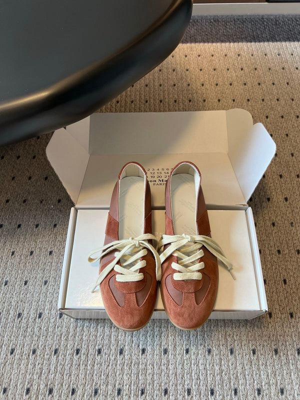 MM Replica Sneakers Brown Suede 803727