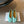 MM Tabi Shoes Flat Blue Patent Leather 828083