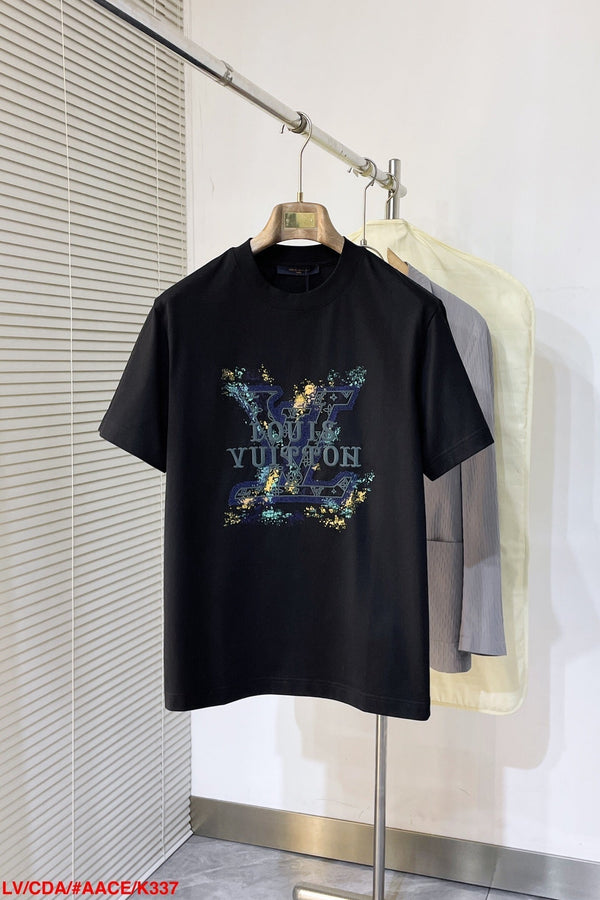 LV T-SHIRT WHITE MIX COLORFUL COTTON 239605