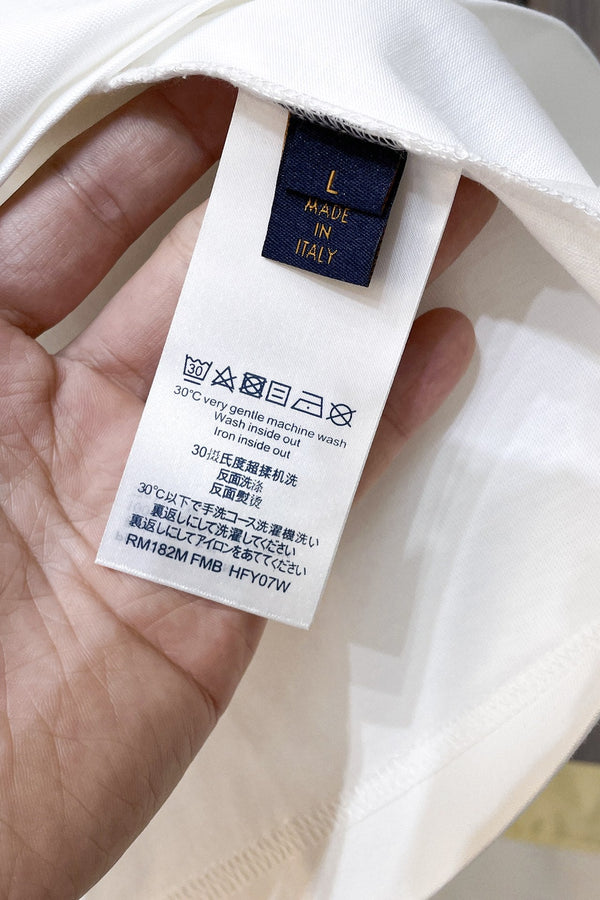 LV T-SHIRT WHITE MIX COLORFUL COTTON 239606