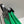 HERBAG A DOS ZIP RETOURNE BACKPACK 29 IN GREEN CANVAS AND BLACK CALFSKIN