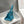 Borsa a spalla HM Birkin 29 in pelle blu petrolio 222333