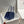 Borsa a spalla HM Birkin 29 blu navy in pelle marrone 222344