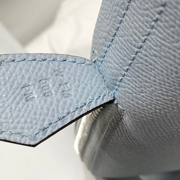 HM Bolide 25 Light Blue Epsom Leather Silver Hardware 237433