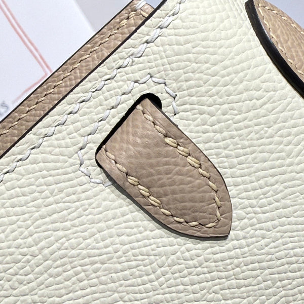 HM Mini Kelly 19 Beige Epsom 243130