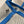 HM Garden Party Mini 23cm Bag Blue Togo Cream Canvas