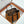 HM Garden Party 30cm Bag Black Togo Brown Canvas
