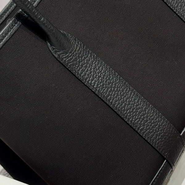 HM Garden Party 30cm Bag Black Togo Black Canvas
