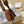 LOE MINI 18 GATE DUAL BAG IN TAN SOFT CALFSKIN AND JACQUARD