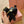 BAGUETTE 25 BAG IN BLACK SHEEPSKIN
