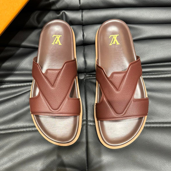 LV OASIS MULE IN CHOCOLATE BROWN CALFSKIN