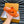 LV OASIS MULE IN CARROT ORANGE CALFSKIN