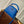 CAPUCINES MINI 21 COBALT BLUE TAURILLON GOLD HARDWARE