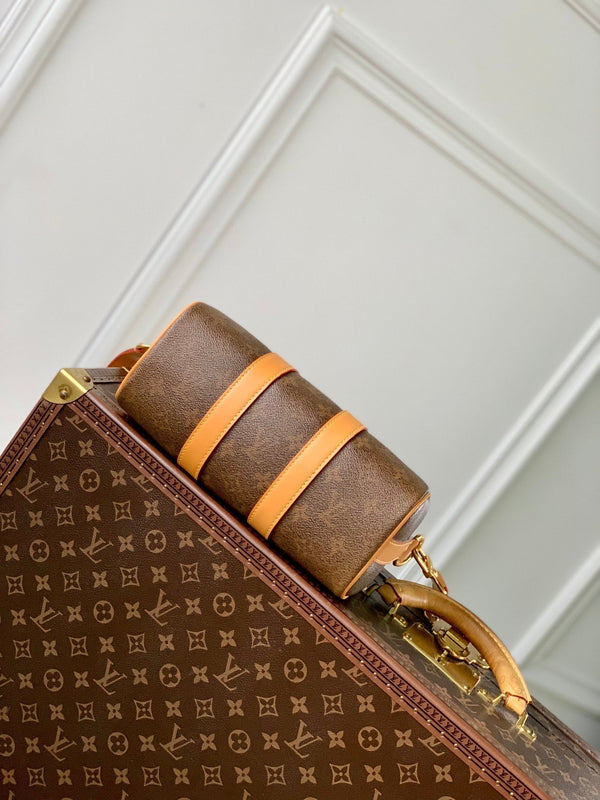 Lv Keepall Bandouliere 25 Monogramma Marrone