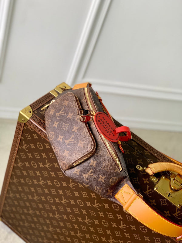 Marsupio Lv Rush Monogramma Marrone