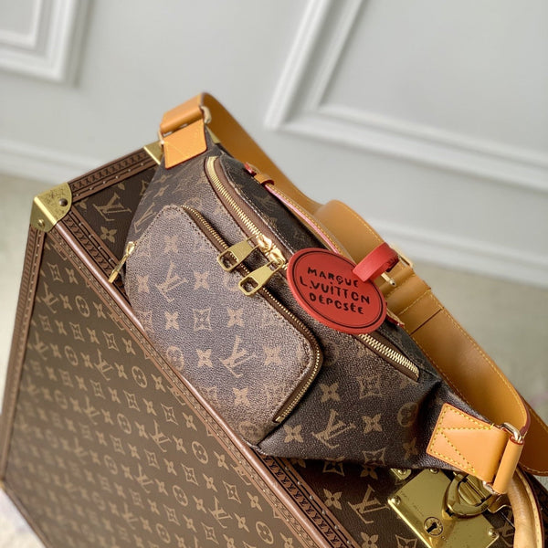 Marsupio Lv Rush Monogramma Marrone