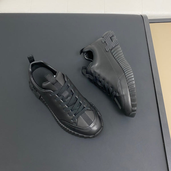 HM Men's Sneaker Black Calfskin 388073