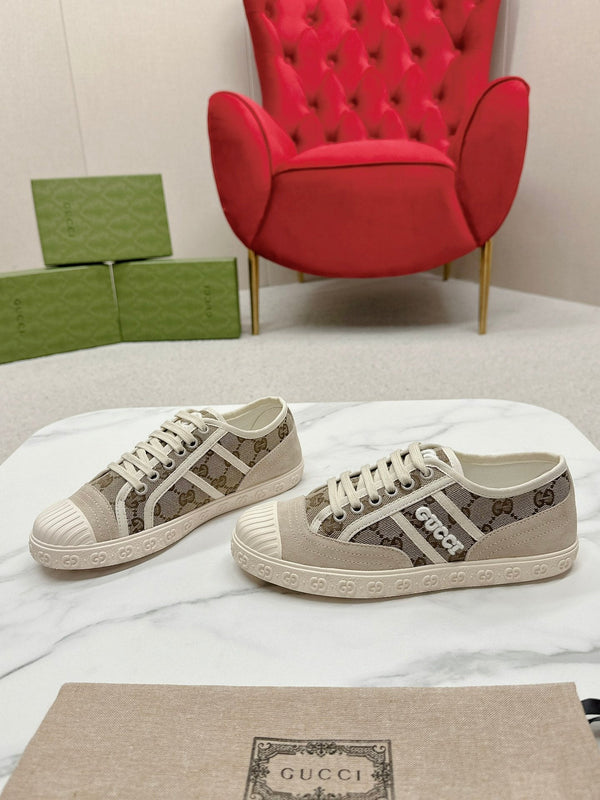 GG TRAINER PUNTA SMERLATA DENIM GRIGIO CHIARO