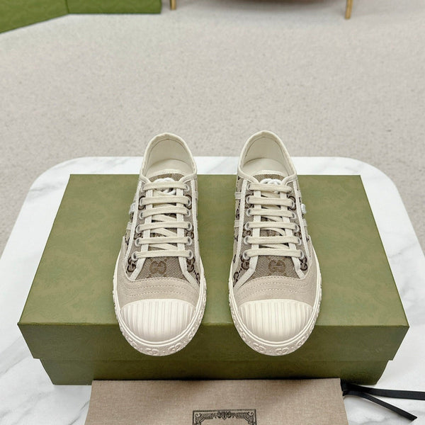 GG TRAINER PUNTA SMERLATA DENIM GRIGIO CHIARO