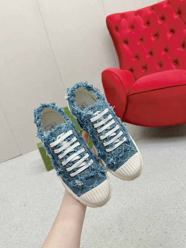 GG TRAINER PUNTA SMERLATA DENIM BLU