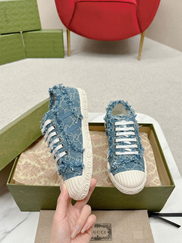 GG TRAINER PUNTA SMERLATA DENIM BLU