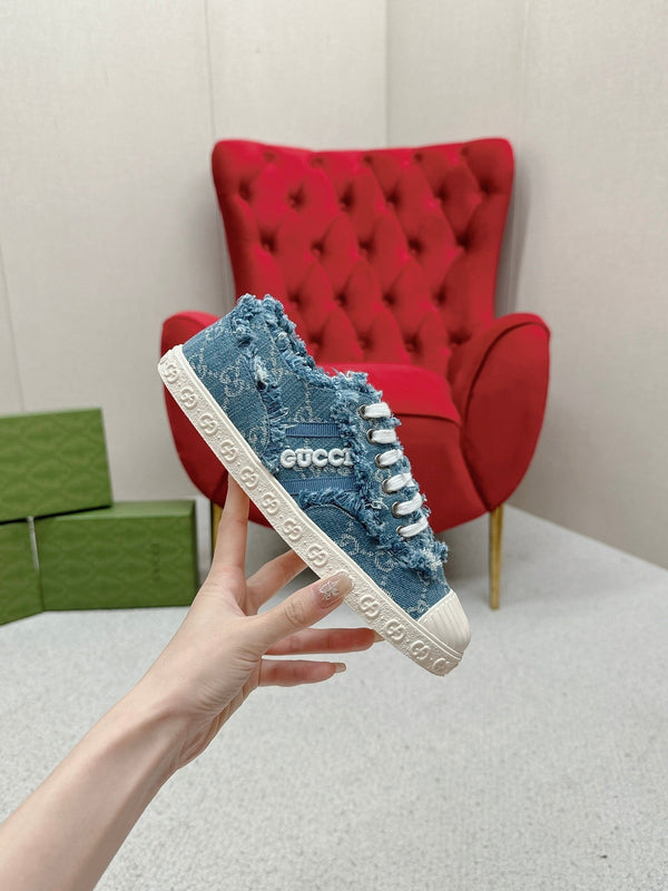 GG TRAINER PUNTA SMERLATA DENIM BLU