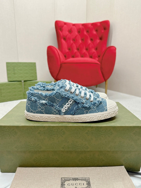 GG TRAINER PUNTA SMERLATA DENIM BLU