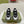 GG RIPPLE TRAINER ARGENTO CHIARO E PELLE DI AGNELLO NERA