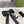 RIBBON BOW HAIR CLIP IN BLACK RE-NYLON ATTACHED PEARL 358260