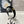 CERCHIETTO IN VELLUTO NERO CON LOGO ORO 423596