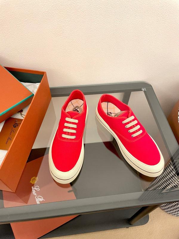 LP Nantucket Walk Sneaker Red Cotton 723198