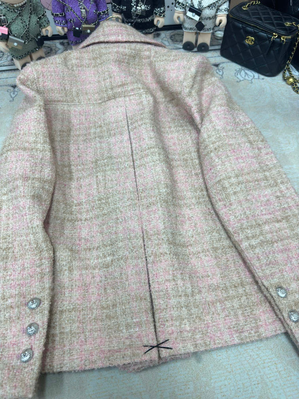 Giacca in tweed CC rosa Lana Alpaga 251960
