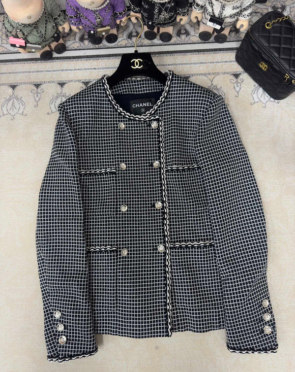 CC 25 Black Tweed Jacket Viscose Polyamide 251970