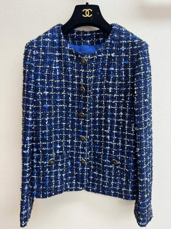 CC Tweed Jacket Blue Polyamide Wool 251879