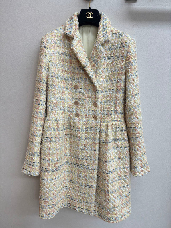 CC Coat Dress Multicolor Cotton Polyamide 251915