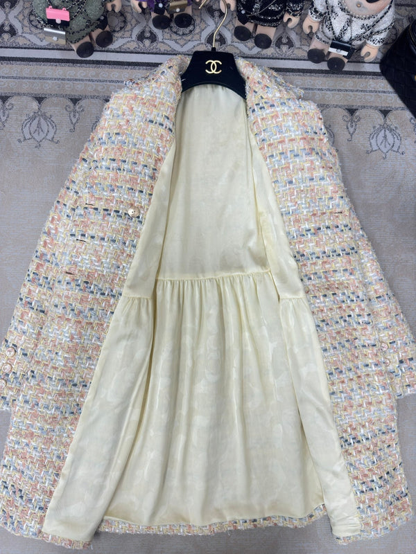 CC Coat Dress Multicolor Cotton Polyamide 251915