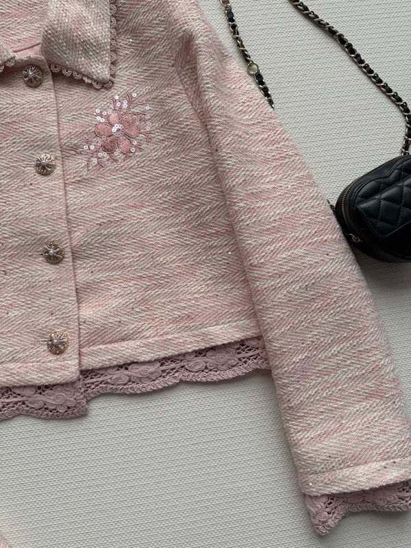 CC Ensemble Tweed Rose Clair 352996