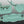 LE CAGOLE SMALL SHOULDER BAG 26 WITH RHINESTONES IN MINT GREEN LAMBSKIN