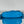 LE CAGOLE SMALL SHOULDER BAG 26 WITH RHINESTONES IN DODPER BLUE LAMBSKIN