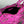 LE CAGOLE SMALL SHOULDER BAG 26 WITH RHINESTONES IN DEEP PINK CROCODILE EMBOSSED CALFSKIN