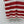 CC 26s Striped Collared Knit Short-Sleeved Top White Red 406562