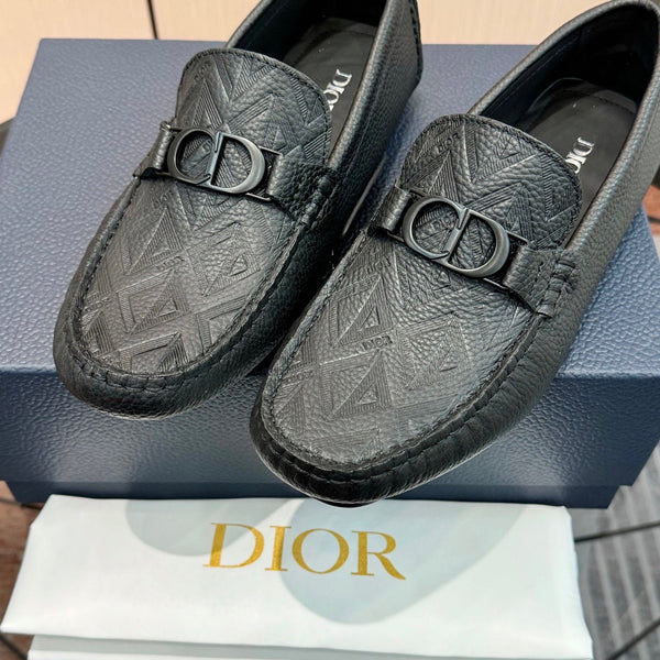 Mocassins CD Odéon Homme Cuir Vachette Grainé Noir 664119