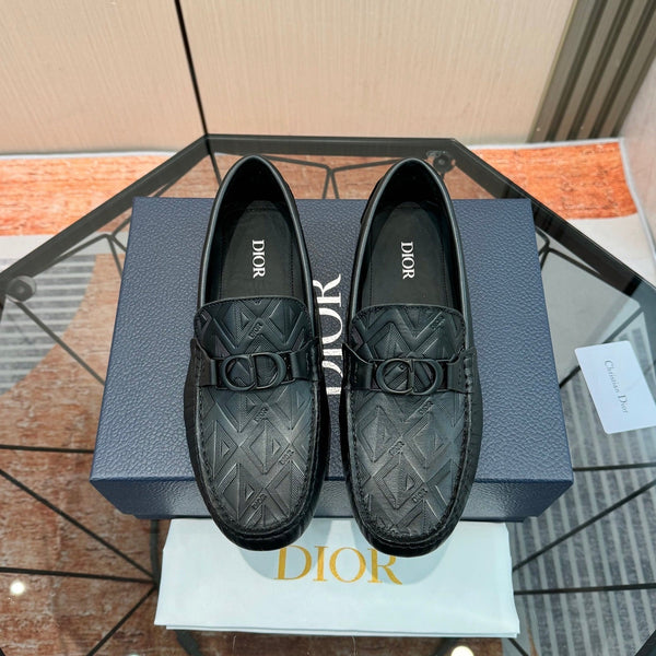 Mocassins pour homme CD Odéon, cuir de vachette noir 664122