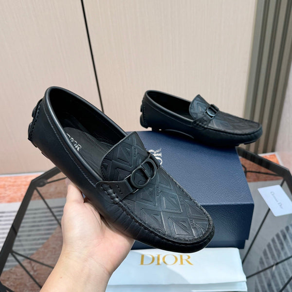 Mocassins pour homme CD Odéon, cuir de vachette noir 664122