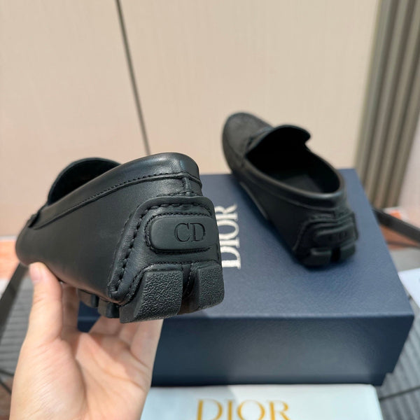 Mocassins pour homme CD Odéon, cuir de vachette noir 664122