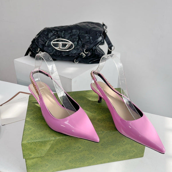 DÉCOLLETÉ GG SIGNORIA 45 SLINGBACK IN PELLE DI AGNELLO TAFFY