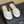mule sandal flower white beige lambskin